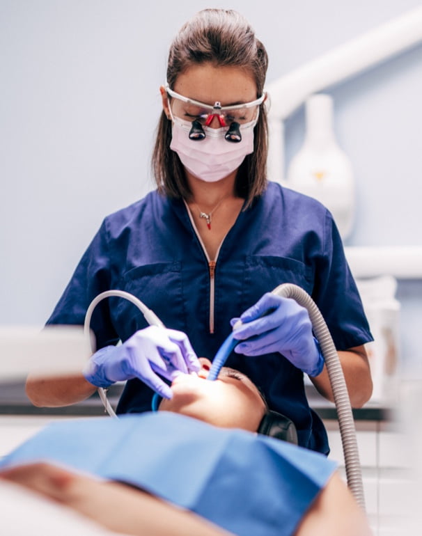 Scaling performed on a patient listening to music